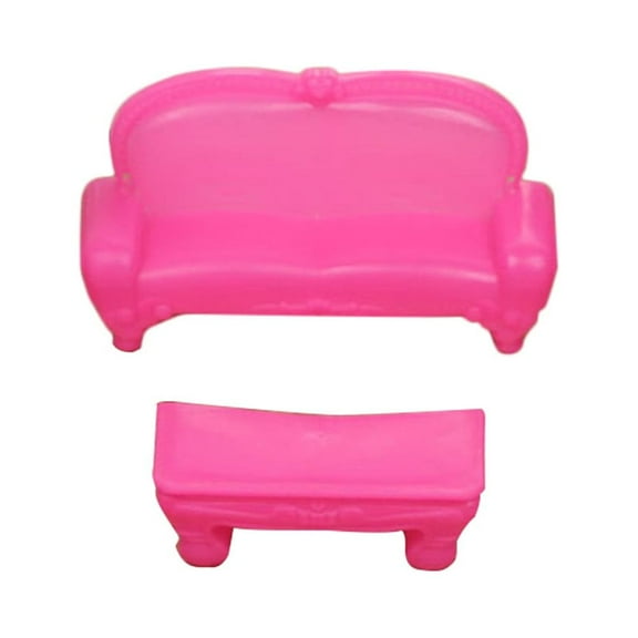 UPOUART Plastic Sofa and Table Furniture Accessories Rosy Color Easy to Install and Remove