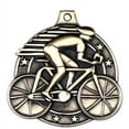 thumbnail image 2 of Cycling Medals, 2" Gold Diecast Cycling Medal Award 100 Pack, 2 of 2