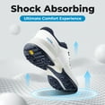 thumbnail image 5 of FitVille Wide Golf Shoes for Men Waterproof Professional Spiked Golfers Training Sneakers with Arch Support, 5 of 7