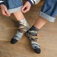 thumbnail image 3 of Fuzoiu Wolf Family Winter Wonderland Print Adult Socks, Crew Moisture-wicking Socks, Unisex Cushion Crew Socks,Casual Sports Ankle Socks, 3 of 7