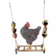 thumbnail image 3 of Bearachild Columpio de pollo de juguete, columpio independiente de pollo, perca de pollo de Natural para gallinas, loro, guacamayo, pájaro Electrónica, 3 of 5