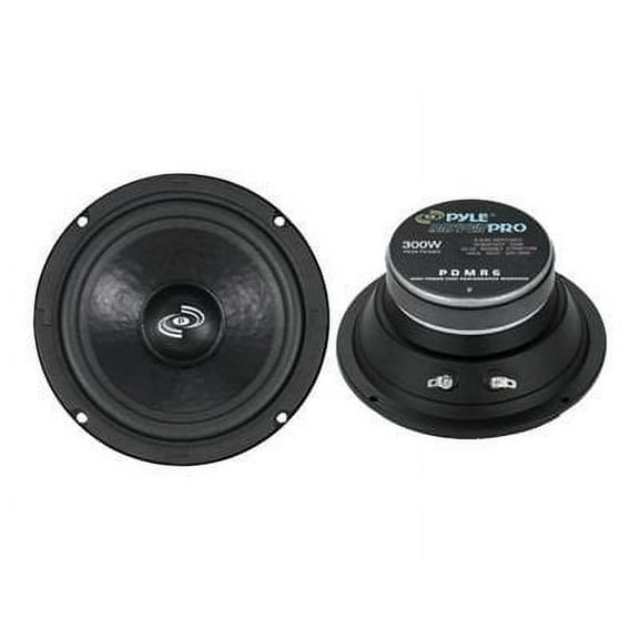 Pyle 6.5" 300W Car Mid Bass MidRange Audio Speaker 8 Ohm Black