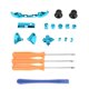 thumbnail image 1 of Botones De Del Parachoques Azul D-Pad left button right button LT RT Reemplazo Del Slim Controller + Herramientas De Destornilla CUTICAT Botones de disparadores de parachoques, 1 of 4