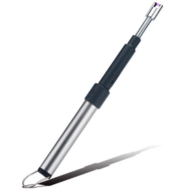Encendedor Usb de vela para barbacoa de 70cm, longitud ajustable, recargable, para cocina, encendedor de cigarrillos a prueba de viento, potencia de pulso de Plasma ER