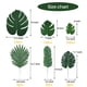 thumbnail image 1 of Palma Artificiales Plantas Tropicales Tallos De Imitación Decoraciones De Fiesta Hawaiana Selva Playa Tema Mesa Hogar Boda Cumpleaños Decoración 60 Piezas 6 Tipos Monstera Hojas Serendint HA021801-00, 1 of 5