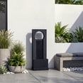 thumbnail image 6 of VBAL 40"H Outdoor Contemporary Faux Slate Resin Waterfall Fountain with Warm LED Lights, Home Art Decor for Garden, Patio, Yard, Deck, Porch, Balcony in Gray, 6 of 8