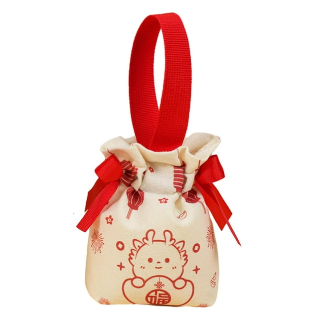 Bolsa de regalo de boda, bolsa nupcial, boda china, bolsa decorada de moda multiusos portátil para suministros de fiesta, artículos esenciales para fu