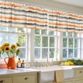 thumbnail image 4 of 2 Pack Abstract Art Valance for Window Orange Grey Oil Painting Watercolor Modern Art Kitchen Valance Rod Pocket Short Curtain Topper Decorative Window Treatment for Living Room Bedroom 42"x18", 4 of 8