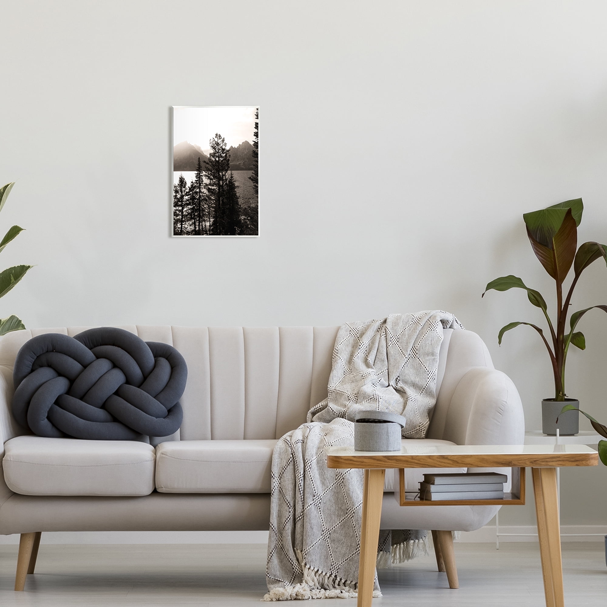 Stupell Industries Trees & Lake View Landscape Photography Unframed Art Print Wall Art, 10 x 15
