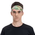 thumbnail image 2 of Naloa Tropical Flamingo Fashionable Sport Sweatband for Running, Yoga, Basketball - Head Circumference 19.6-22.4 inches, 2 of 9