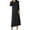 Black, variant on beishanbush Clothing Women Nightgowns & Sleepshirts Under $10 Women's Spring and Summer Solid Color Mid Length Dress Summer Cool Feeling Bow Large Size Short Sleeved Pajamas Dress Home Dresses