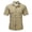 37#Khaki, variant on Men's Fishing Hiking Short Sleeve Cargo Shirts Lightweight UPF 50 Sun Protection Breathable Button Up Lapel Collar Dual Pocket Tactical Work Tops for Camping Outdoor Work