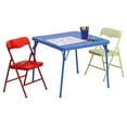 thumbnail image 2 of BizChair Kids Colorful 3 Piece Folding Table and Chair Set, 2 of 6