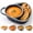 Blue, variant on Soup and Sandwich Bowl, New Soup and Sandwich Plate Combo, Soups and Bread Bowl Combo for Breakfast Cookies Bread Salad Fruits