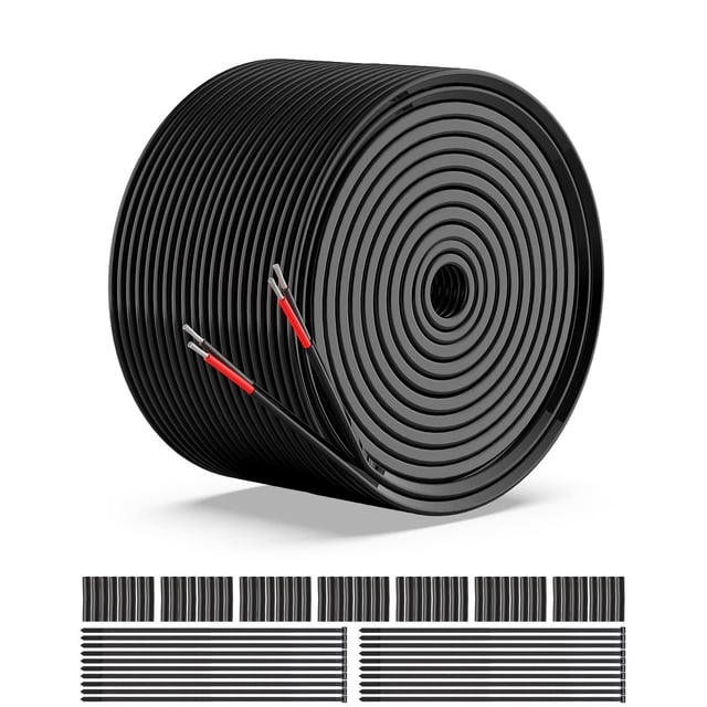 Cable eléctrico NAOEVO, calibre 16, 2 conductores, 16 AWG, 30 m