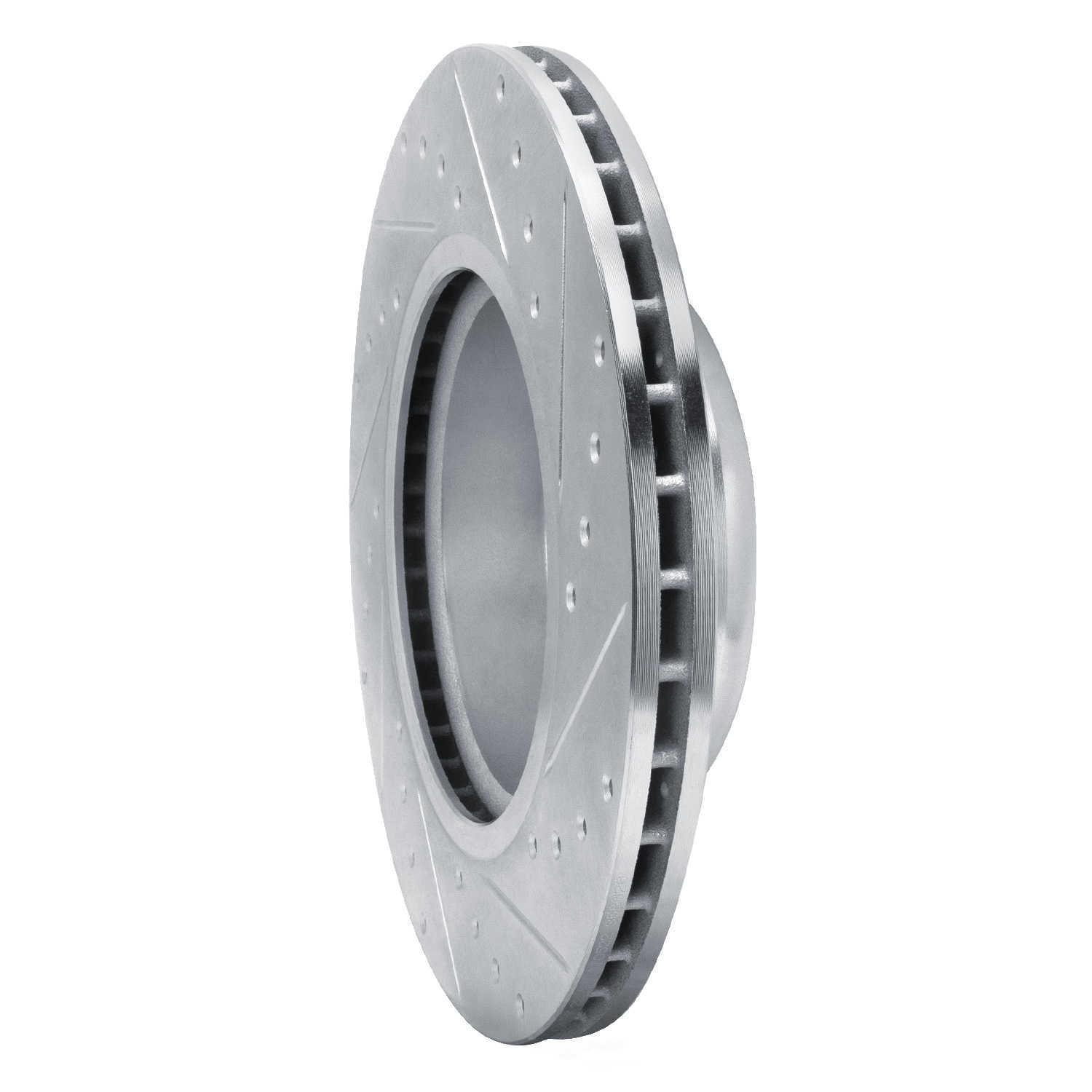 Dynamic Friction Company 631-31096L DFC Brake Rotor - Drilled And Slotted - Silver