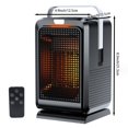 thumbnail image 2 of 1pc White, Small Electric Heater With Handle, Small Heater With Heating And Fan Modes, Thermal Air Blower, Heat Air Blower, 2 of 5