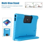 Dteck Handle Case For Lenovo Yoga Smart Tab YT-X705 Yoga Tab 5 YT-X705F 10.1 Inch Tablet 2019 , Heavy Duty EVA Foam Shockproof Rugged Kids Case Child Proof Cover With Stand, Blue