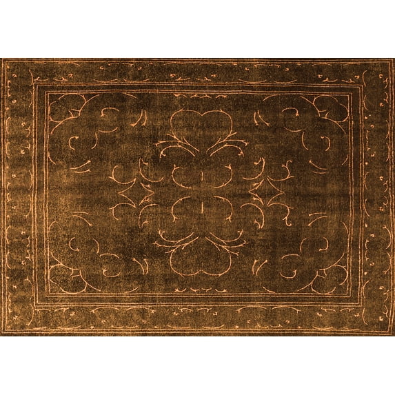 Ahgly Company Indoor Rectangle Persian Orange Traditional Area Rugs, 3' x 5'