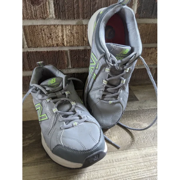 New Balance 608 V4 ABZORB Men's Running Shoes Gray Neon Green Sz 8. MX608V4E