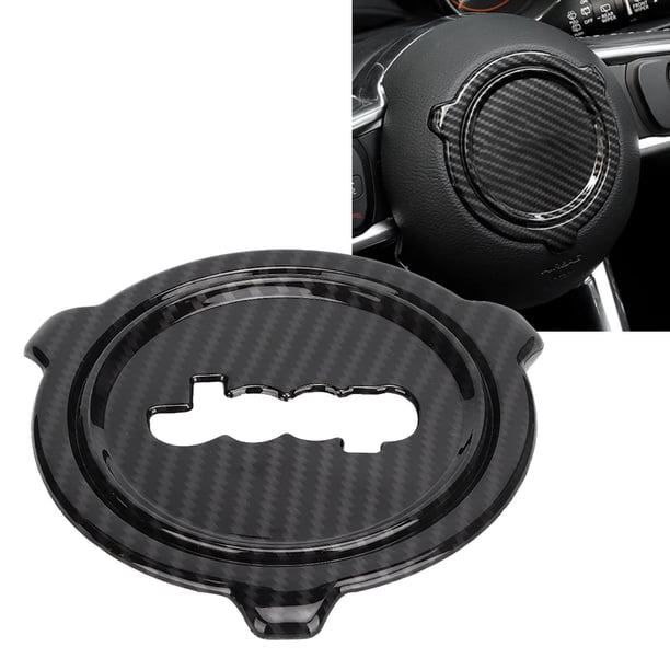 Cubierta central del volante, textura de fibra de carbono para automóvil Accesorio para automóvil Moldura central del volante Probada profesionalmente