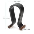 thumbnail image 5 of ONEGenug Soporte de madera para auriculares, soporte universal para colgar auriculares para juegos y auriculares de estudio DJ, estante para auriculares de escritorio para todos los tamaños de auricul, 5 of 5