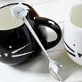 thumbnail image 2 of potrochi Cat Coffee Spoon Cute Stainless Steel Cat Head Spoon, Lovely Spoon, Ice Cream Dessert Spoon for Stirring Tea Coffee Sugar Dessert (White), 2 of 5
