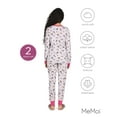 thumbnail image 6 of MeMoi Women's Henley Cotton-Rich Pajama Set with Dog Print - Womens - Female, L, Gray Heather, 6 of 7