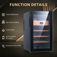 thumbnail image 2 of NEEDONE 48L 300 Count Cigar Cooler Humidor with Temp-Heating,Cigar Cabinet with Digital Touch and Built-In Hygrometer Spanish Cedar Wood Shelves, 2 of 12