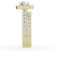 thumbnail image 6 of Unique Moments 2.50 Ctw Lab Grown Round Halo Diamond Engagement Matching Wedding Ring Set 14K Yellow Gold, 6 of 6