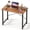 Wood Brown, variant on 31 Inch Small Computer Desk for Home Office, Modern Study Writing Work Table Simple Style for Bedroom with X-Shaped ReInchforcement,
