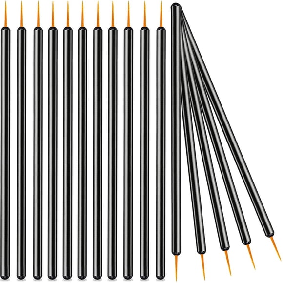 Pincel delineador de ojos KINGMAS desechable de punta ultrafina x100