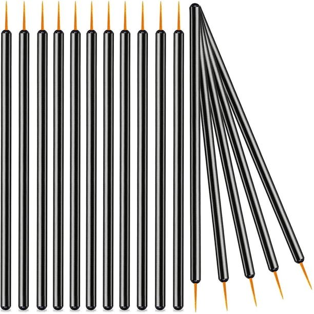 Pincel delineador de ojos KINGMAS desechable de punta ultrafina x100