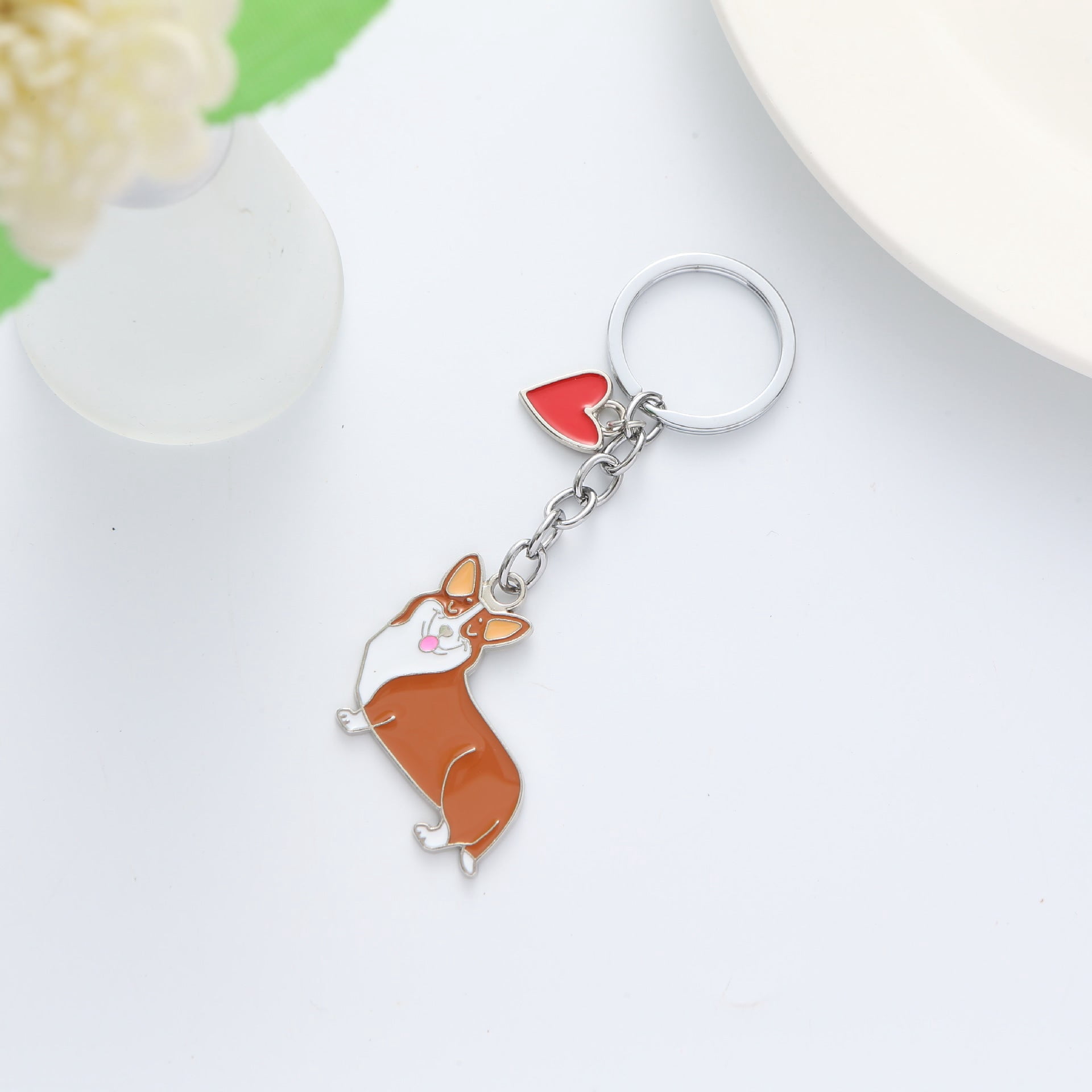 Creative Zinc Alloy Key Ring Ornament Love