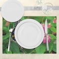 thumbnail image 3 of Ambesonne Swallowtail Place Mats Set of 4, Eco Nature, Standard Size, Green Pink Black, 3 of 6