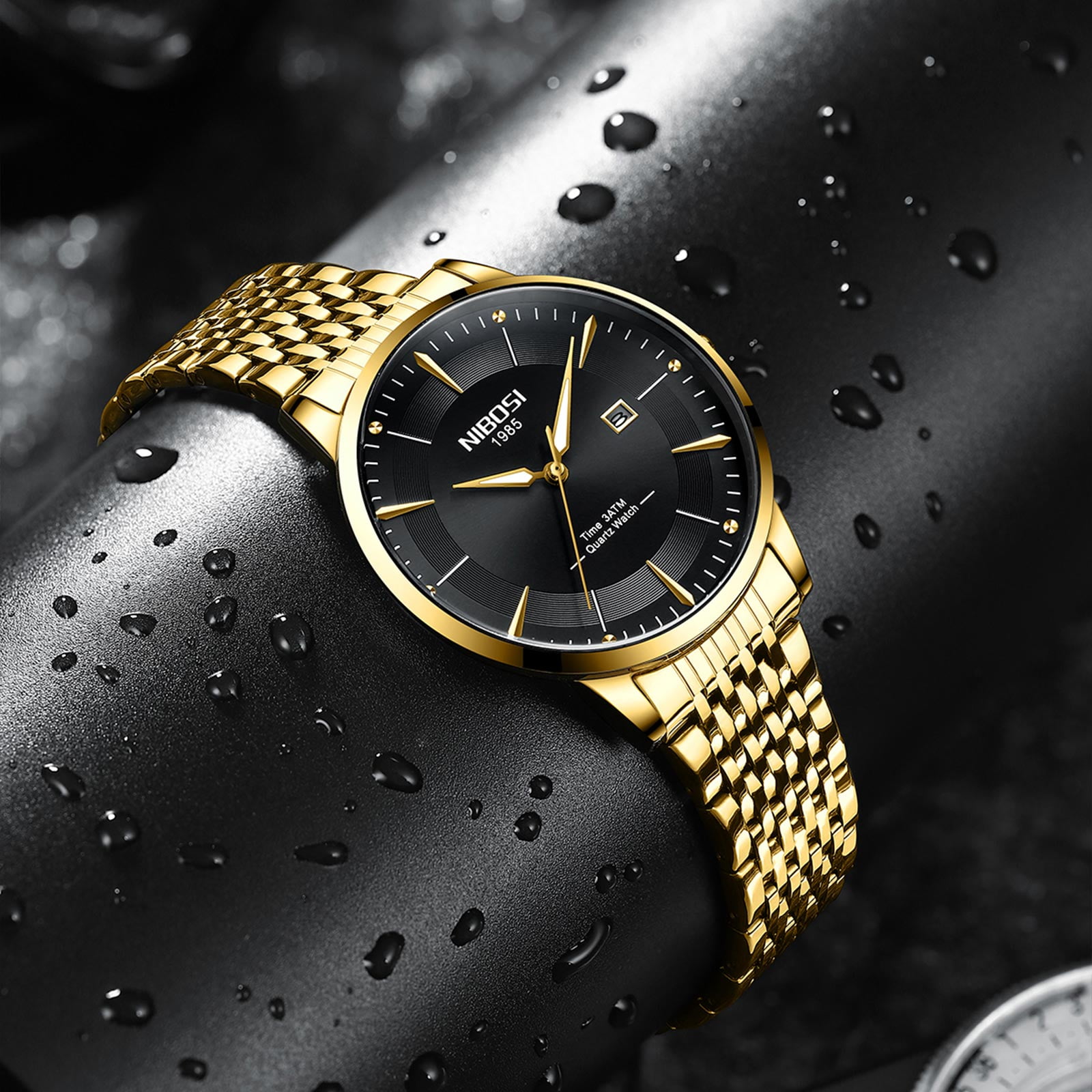 Nibosi watch gold hotsell