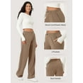 thumbnail image 6 of TEMOFON Women's Wide Leg Sweatpants with Pockets High Waisted Lounge Pants Casual Drawstring Athletic Joggers, 6 of 7