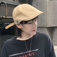 thumbnail image 5 of Retro Warm British Style Harajuku style Painter Hat Peaked Cap Autumn Winter Women Cap Korean Style Hat Cotton Berets Men Berets GREY, 5 of 8