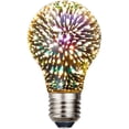 thumbnail image 2 of E26 LED Vintage Edison LED Light Bulb, Star almora Bulb, 3D Fireworks Filament Bulb 3W Colorful Light Bulb, 300 Lumen, 3000K (Warm White), Decorative Light Bulb, 1 Pack, 2 of 3
