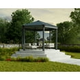 thumbnail image 5 of Palram - Canopia Roma 12' x 14' Polycarbonate/Aluminum Hexagon Gazebo - Gray/Bronze, 5 of 11