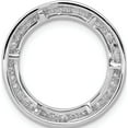 thumbnail image 3 of 14K White Gold 3/8Ct. Diamond Channel Set Large Circle Chain Slide Made In India pm4711-040-wa, 3 of 5