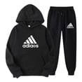 thumbnail image 2 of Sudadera con capucha y pantalones de chándal para hombre y mujer, ropa deportiva de marca de alta calidad, informal, con estampado relajado, para campamento y pesca, a la moda, novedad de otoño e invi, 2 of 5