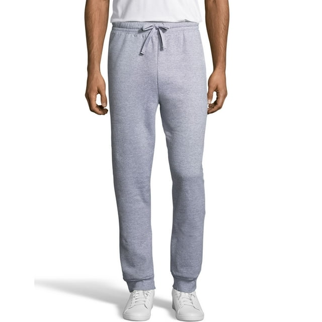 Hanes Mens EcoSmart Fleece Jogger Sweatpant with Pockets, M, Light Steel