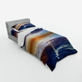 thumbnail image 3 of Ambesonne Ocean Bedding Set 4 Pcs, Thunder over Sea Storm, Queen, Orange Blue, 3 of 3