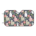 thumbnail image 6 of Honeii Llamas Print Car Sunshade for Windshield,Car Cover Sunshade Protector,Foldable Front Window Sun Visor,Fits Cars, SUVs, Trucks, 6 of 6