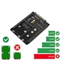 thumbnail image 3 of Tarjeta Adaptadora 2 en 1 MSATA + B Key/B+M Key M.2 SSD A 2.5 con Conector Hembra para M2 NGFF SATA3 2230 2242 2260 2280, 3 of 7
