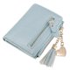 thumbnail image 5 of s de mujer suaves Monedas Porta lves Cartera de cuero con cremallera Bolso de mano Monedero Regalo para Niñas Azul Baoblaze Cartera de Pearl Lustre, 5 of 8