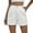 Clear, variant on Women's Fashion Jean Shorts with Mid-Rise Elastic Waist and Straight Leg, Embroidered Lace Detail Shorts for Ladies Chic Style, Perfect for Casual Outings and Comfortable Daily Wear,Pink M