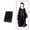 Black, variant on 2-in-1 Waterproof Emergency Poncho & PE Thermal Blanket - Hooded Rain Cover for Camping, Hiking & Motorcycle Emergencies
