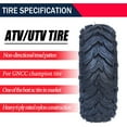 thumbnail image 4 of Kselythan Rubber ATV All-terrain vehicle tires Set of 2, ATV Sport Quad Tires, Mud Sand Snow and Rock Tires, Tubeless Knobby Sport Tires, 4 of 7